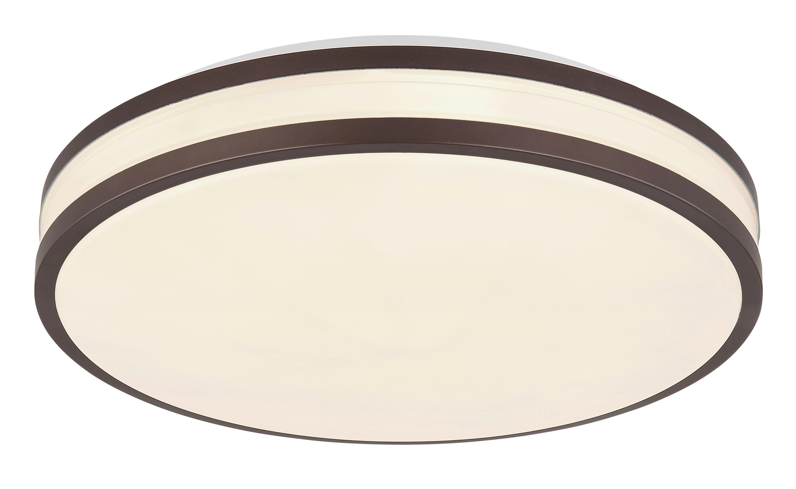 LED-DECKENLEUCHTE 34/7 cm   - Weiß/Cappuccino, KONVENTIONELL, Kunststoff/Metall (34/7cm) - Globo