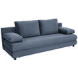 SCHLAFSOFA Taras  mit Stoffauswahl Webstoff Blau  - Blau/Schwarz, Design, Kunststoff/Textil (197/77/81cm) - Xora