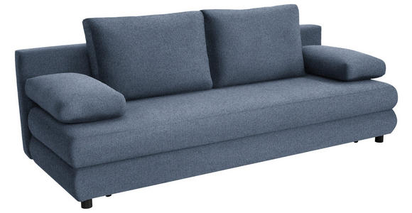 SCHLAFSOFA Taras  mit Stoffauswahl Webstoff Blau  - Blau/Schwarz, Design, Kunststoff/Textil (197/77/81cm) - Xora