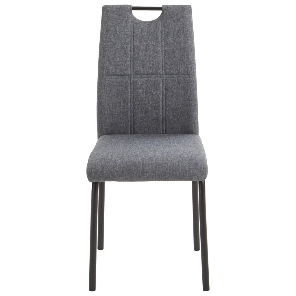 Thumbnail - P & B Stuhl, Anthrazit, Schwarz, Textil, Rundrohr, 41.5x96.5x52.5 cm, mit Griff, Esszimmer, Stühle, Esszimmerstühle, Vie...