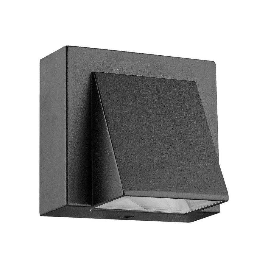 Lampă De Exterior Cu Led    - străveziu/negru, Basics, sticlă/metal (6.3/7.5/8cm)
