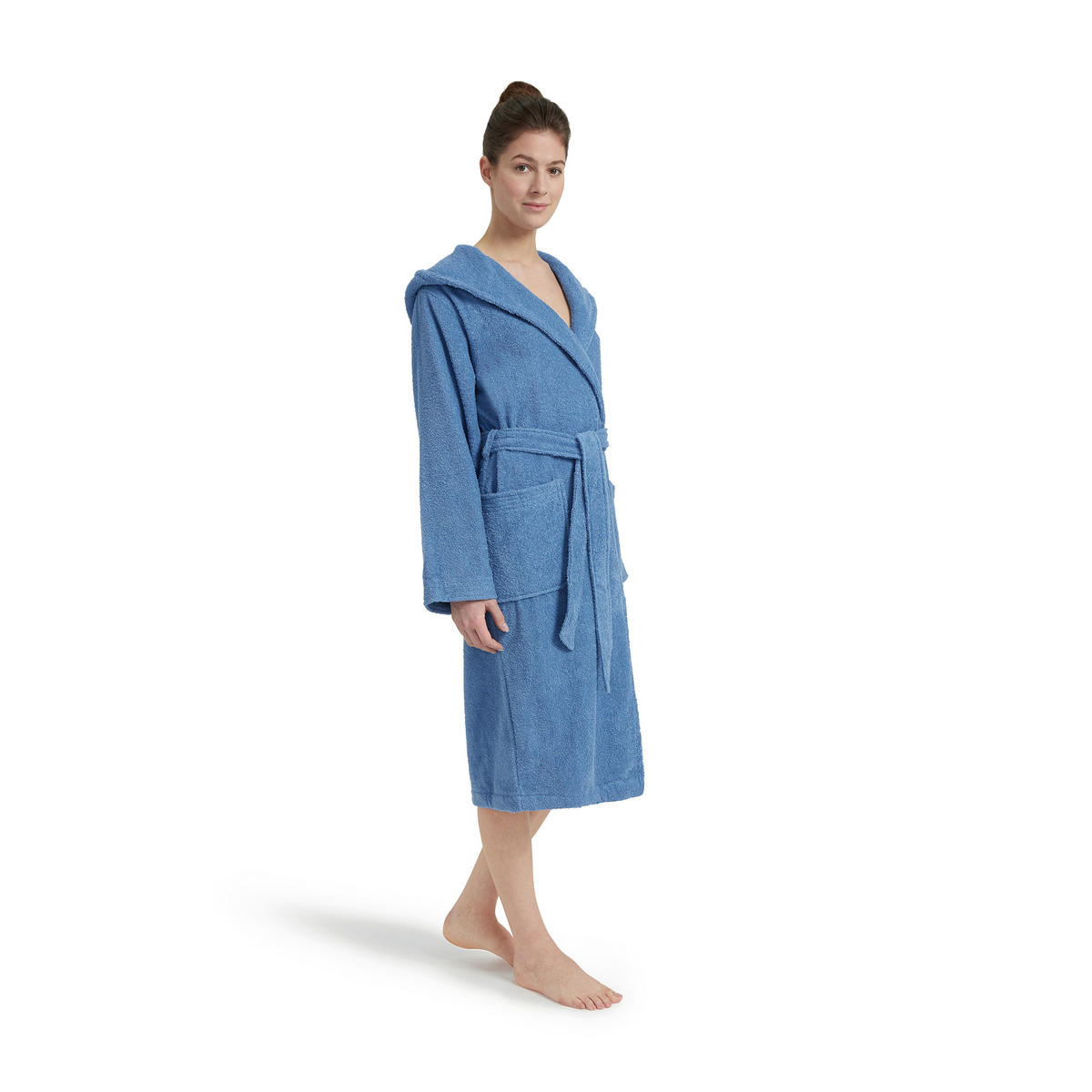 BADEMANTEL L Unisex  - Blau, Basics, Textil (Lnull) - Moeve