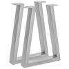 BANKGESTELL in  - Edelstahlfarben, Design, Metall (6/45/26cm) - Waldwelt