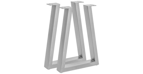 BANKGESTELL in  - Edelstahlfarben, Design, Metall (6/45/26cm) - Waldwelt