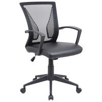 SNURRSTOL  i svart  - svart, Klassisk, metall/plast (48/92/46cm)