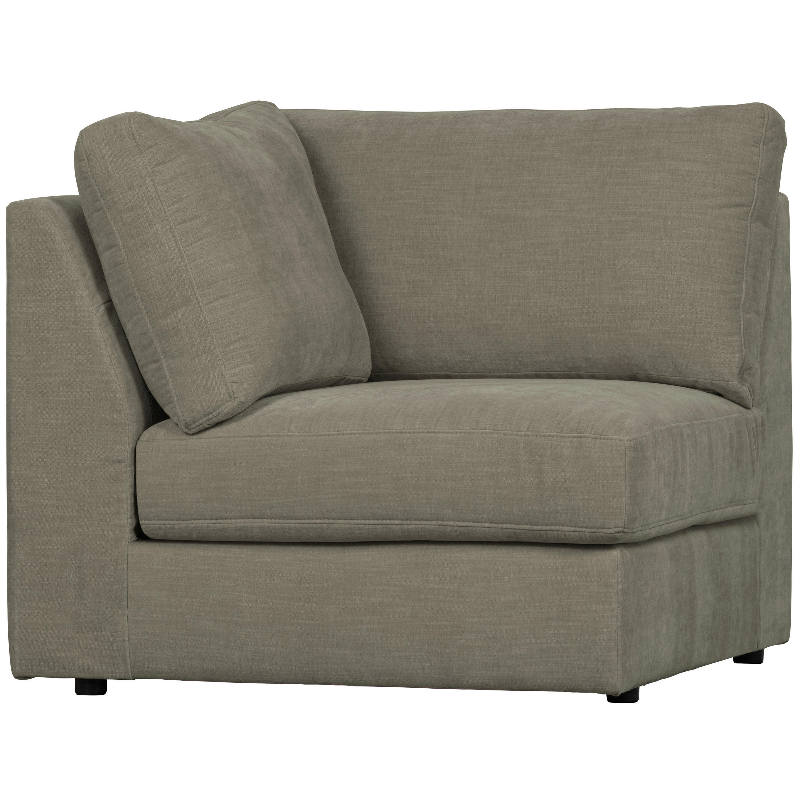 SOFAELEMENT Family Webstoff Grau  - Schwarz/Grau, Design, Kunststoff/Textil (96/85/96cm) - Livetastic