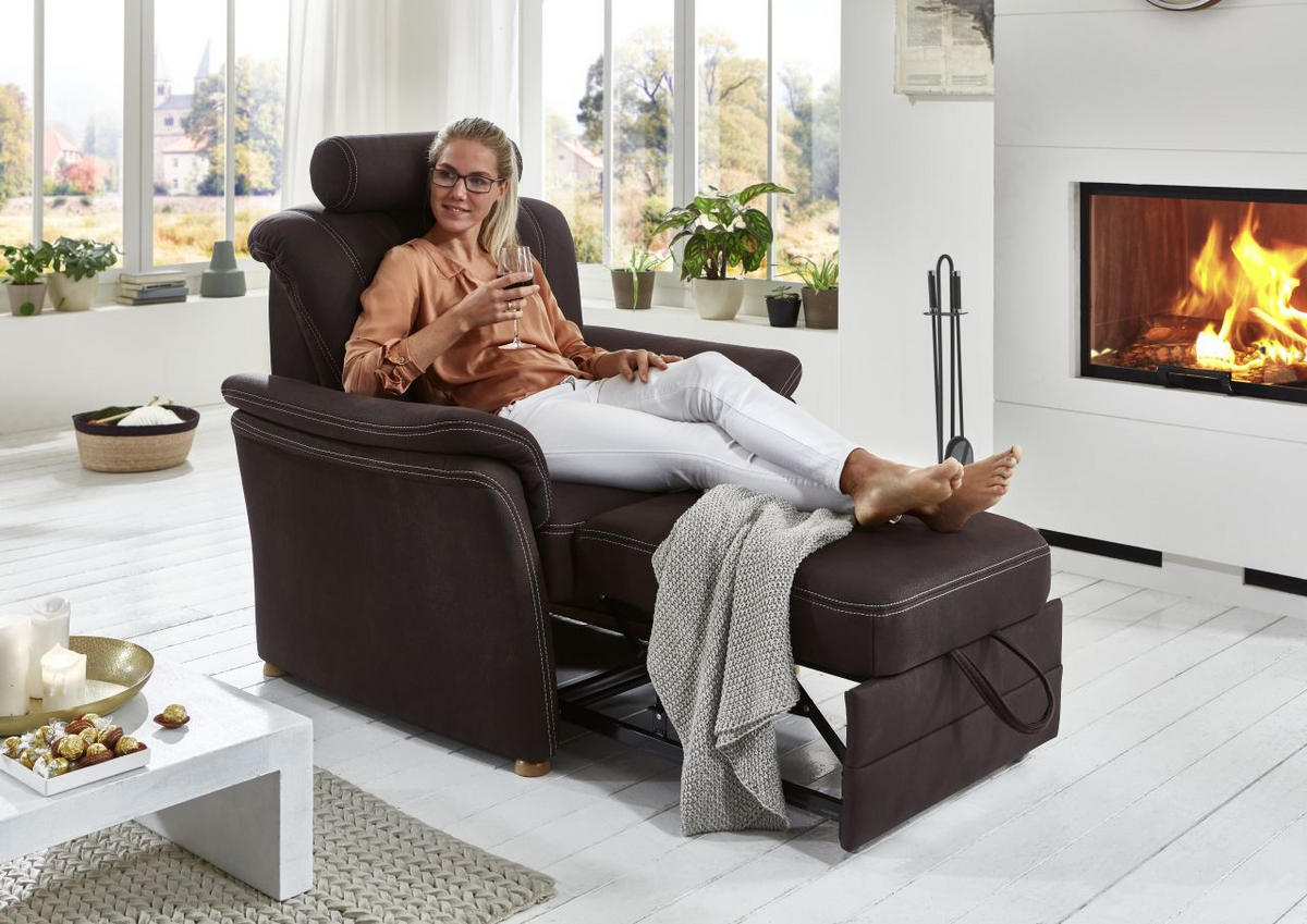 TABURE  braon  - boja bukve/boja aluminijuma, Konvencionalno, tekstil - Beldomo Comfort