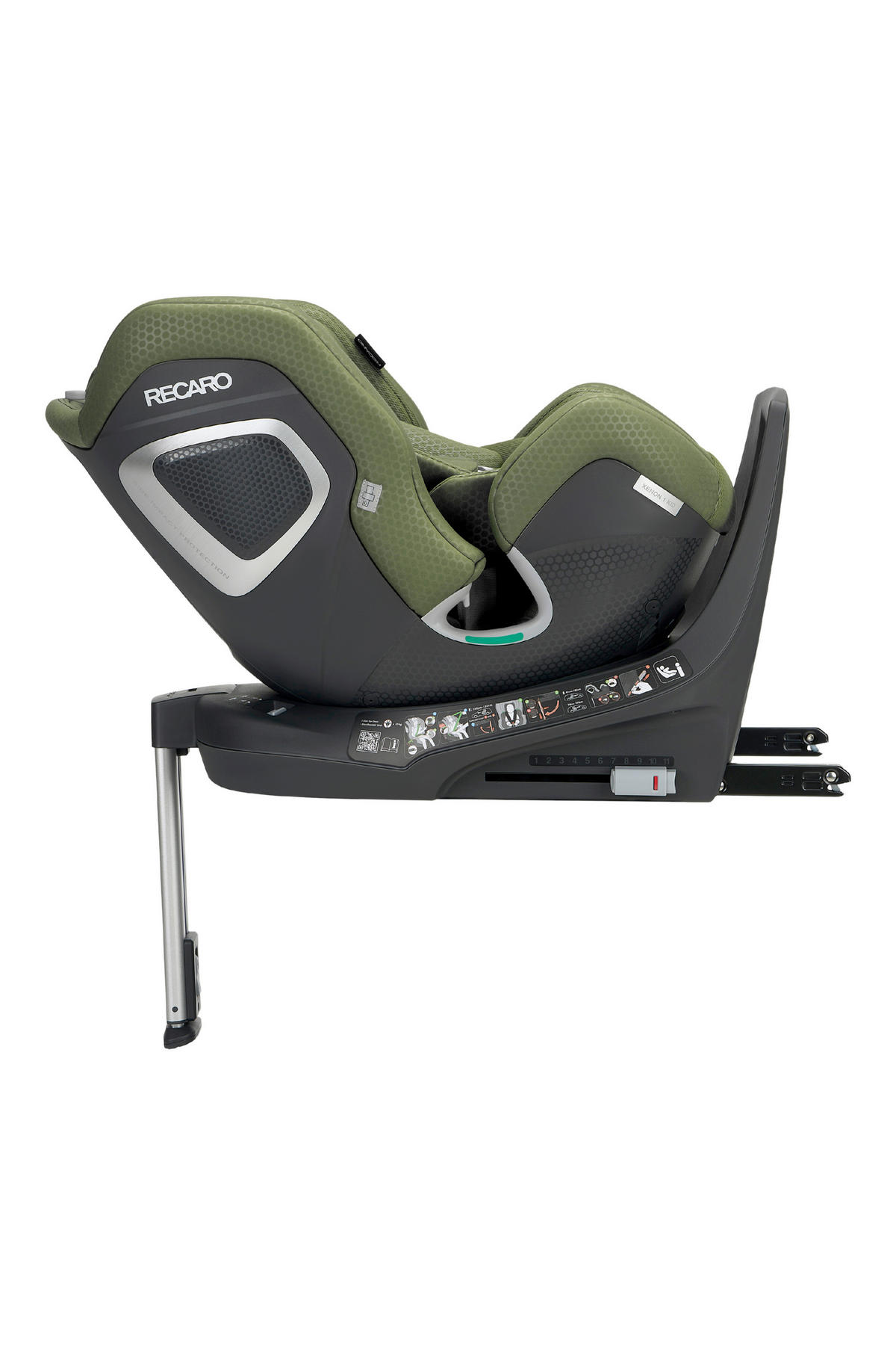 REBOARDER-KINDERSITZ Xenon 1 Kid  - Dunkelgrün, Basics, Kunststoff/Textil (44/58-77/58,5cm) - RECARO