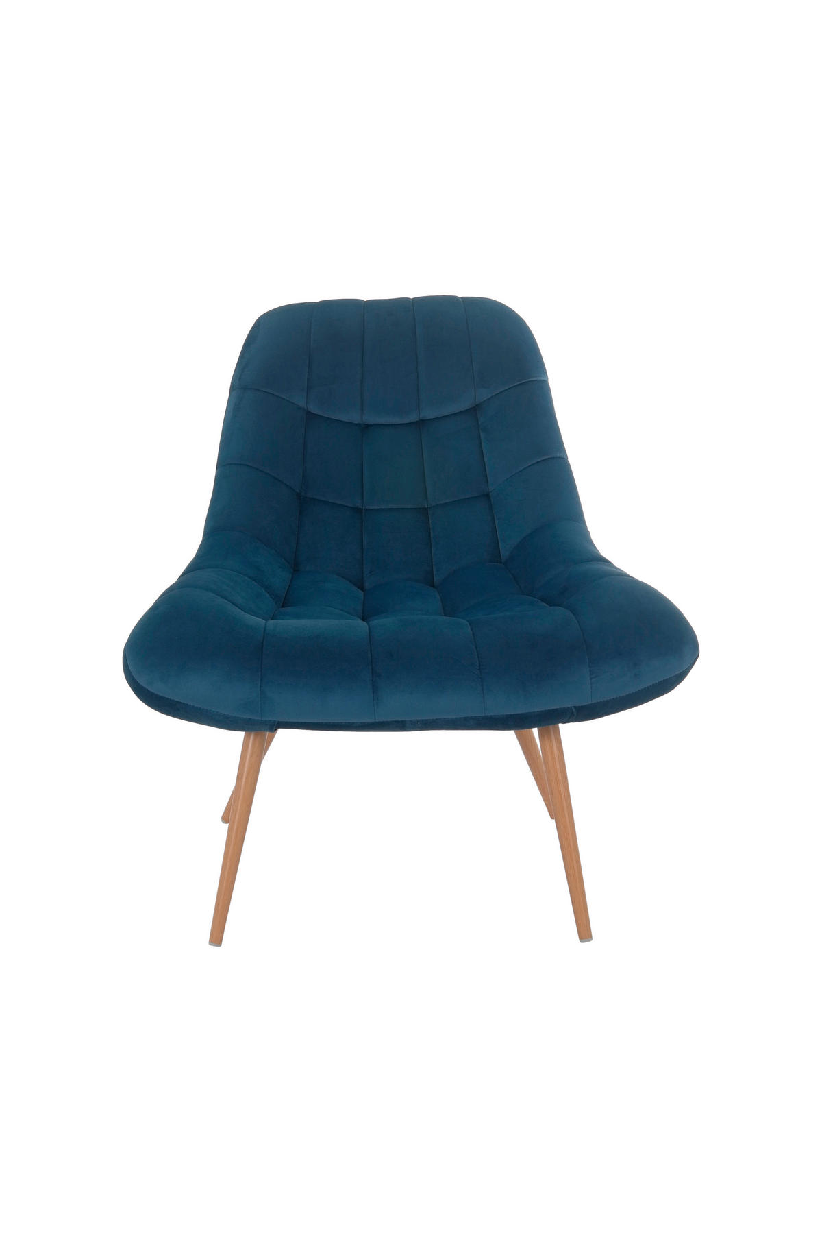 XXL-SESSEL - Blau/Naturfarben, MODERN, Textil/Metall (76/85,6/85,6cm) - Livetastic