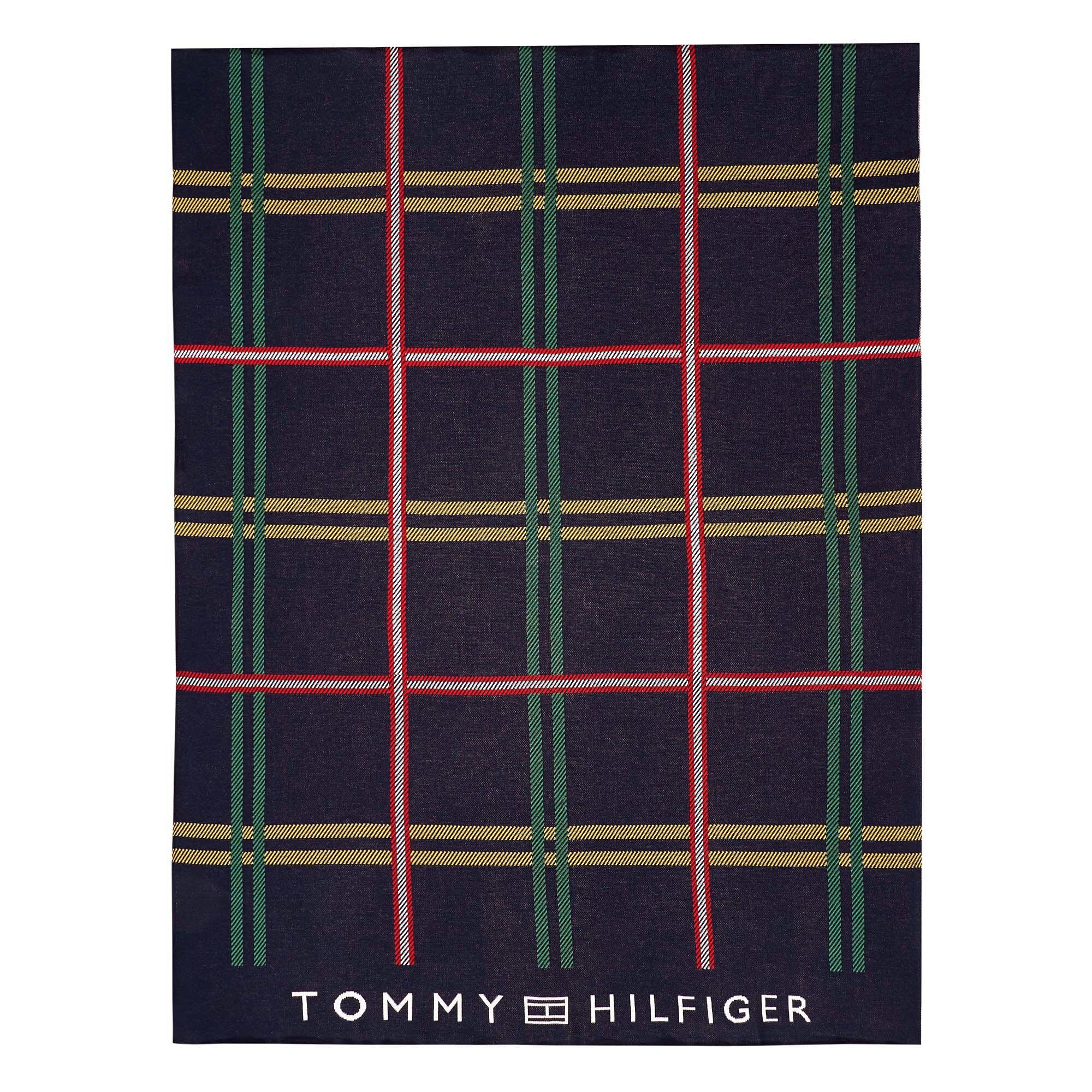 PLAID Sporty Checks 130/170 cm  - Dunkelblau, Basics, Textil (130/170cm) - Tommy Hilfiger