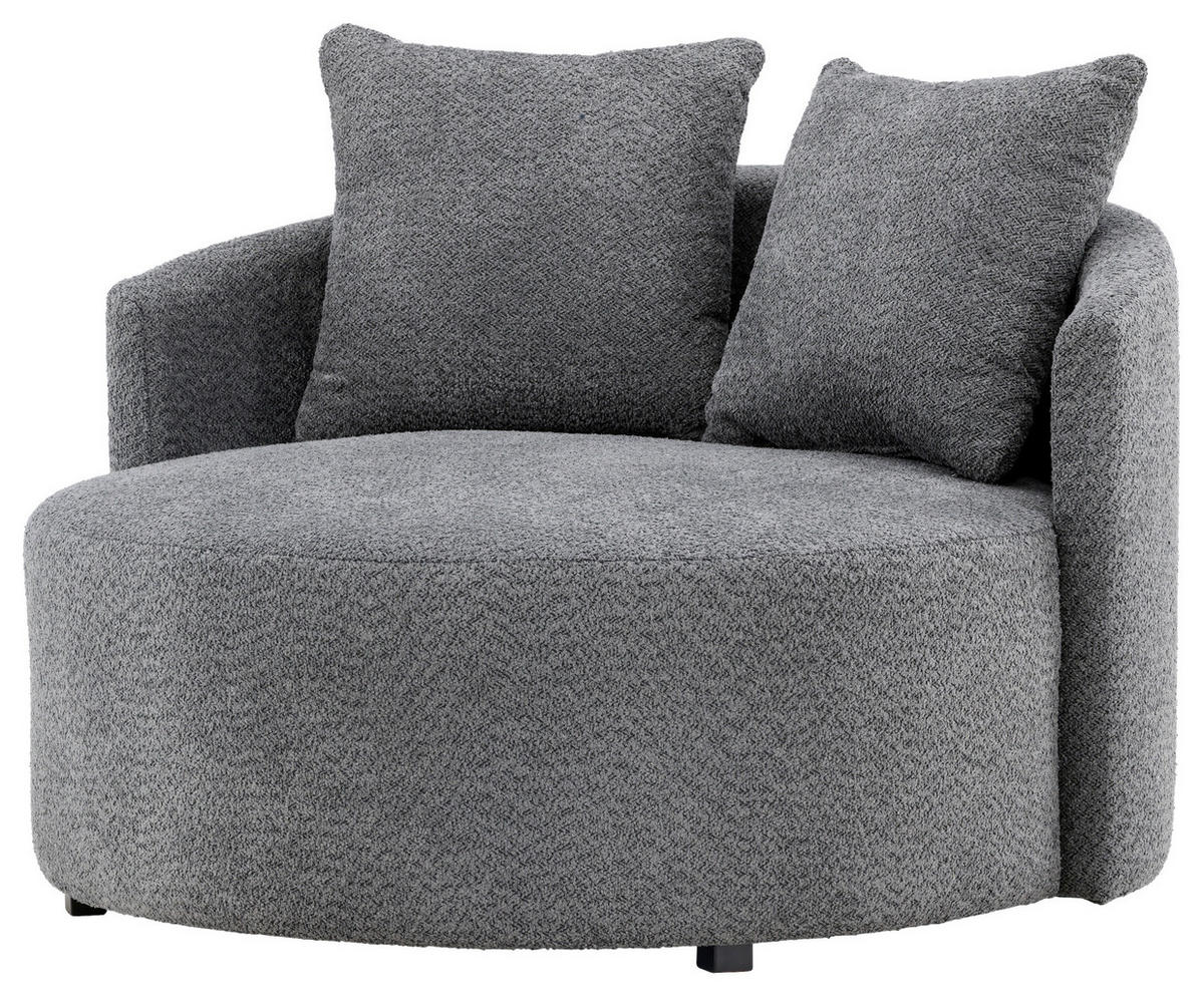 XXL-FÅTÖLJ i textil grå  - grå, Design, textil (120/72/118cm) - Livetastic