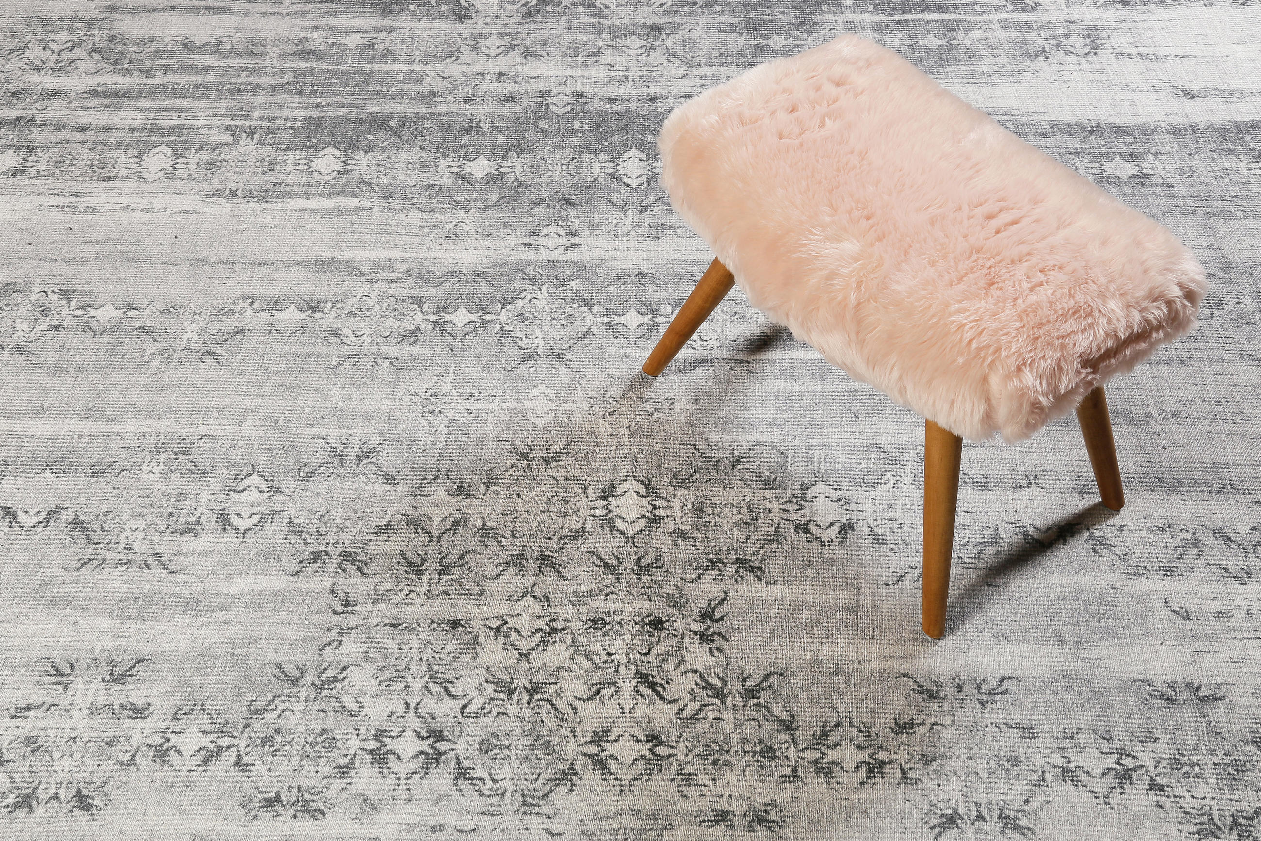 WEBTEPPICH 80/150 cm Alaska  - Weiß/Grau, LIFESTYLE, Textil (80/150cm) - Novel