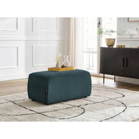 HOCKER ATILLA Cord Dunkelblau  - Schwarz/Dunkelblau, MODERN, Kunststoff/Textil (92/44/48cm)