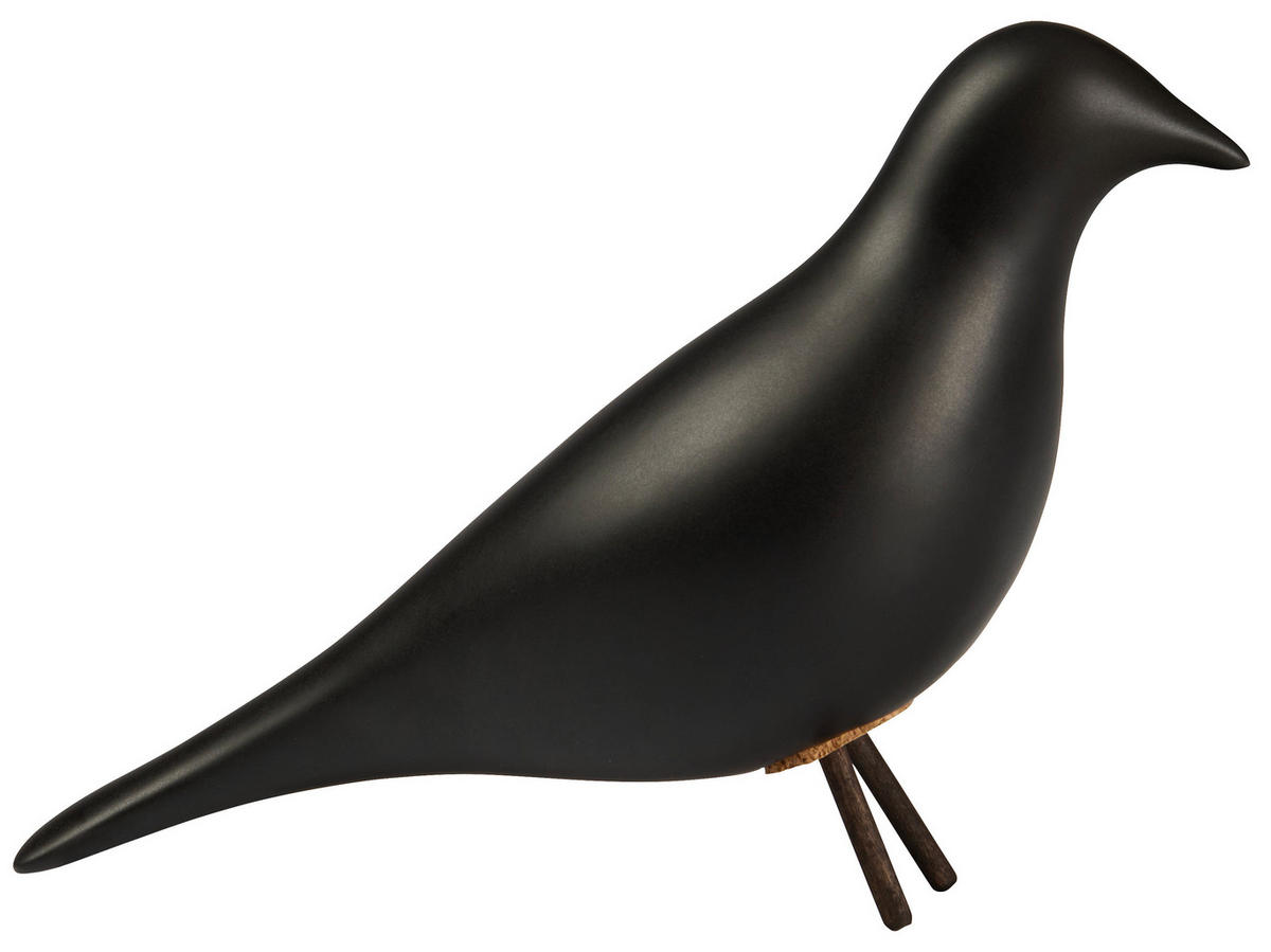 DEKORATIONSFÅGEL - svart, Design, keramik (27/10/18cm) - Ambia Home