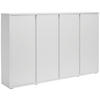 ORMAR ZA OBUĆU  bijela  drvni materijal     - bijela/boje aluminija, Moderno, drvni materijal/plastika (192,7/120/33,8cm) - Xora