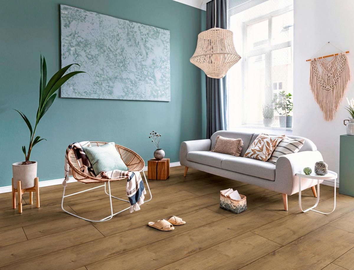 LAMINATBODEN Superior Advanced plus  - Eichefarben, KONVENTIONELL, Holz (138.0/24.4/0.8cm)