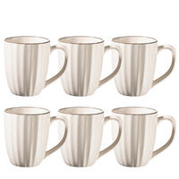 TASSENSET OSITA 6-teilig  - Beige/Weiß, Basics, Keramik (9/10,5cm) - Mäser