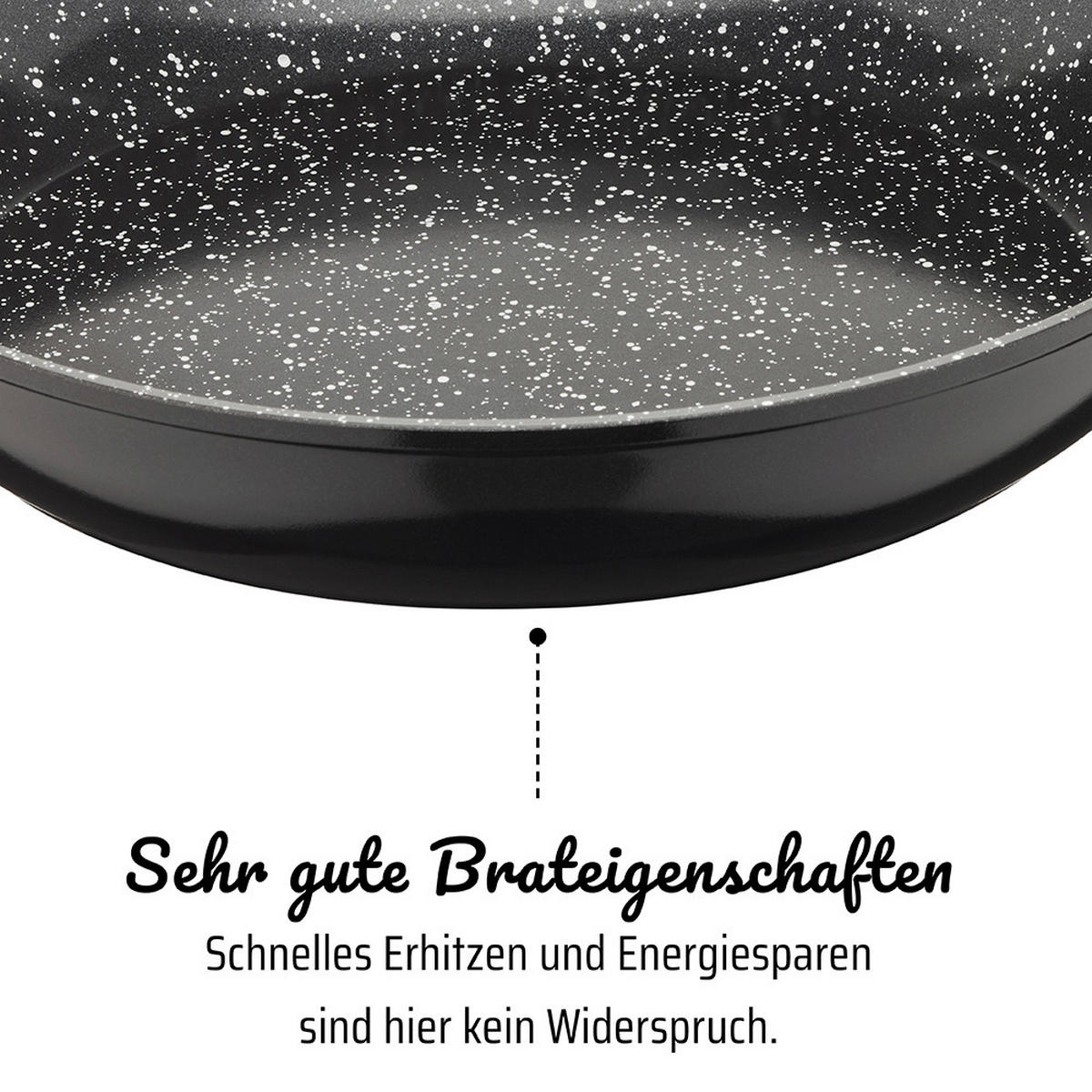 PFANNENSET BARISA 3-teilig  - Schwarz, Basics, Metall - GSW