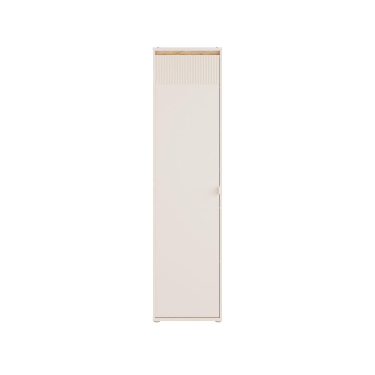 Dulap Cu Uși Rotative, 53,4/211,1/42 cm, culoare lemn stejar, nisipiu - culoare lemn stejar/nisipiu, Basics, metal/material pe bază de lemn (53,4/211,1/42cm) - Xora