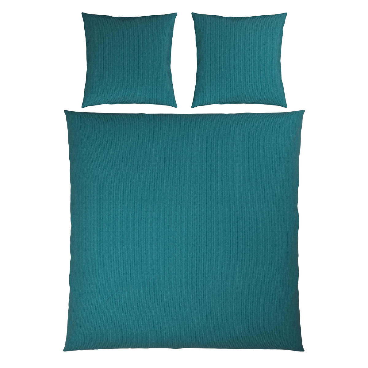 WENDEBETTWÄSCHE Satin 200/200 cm  - Petrol, Textil (200/200cm) - Bio:Vio