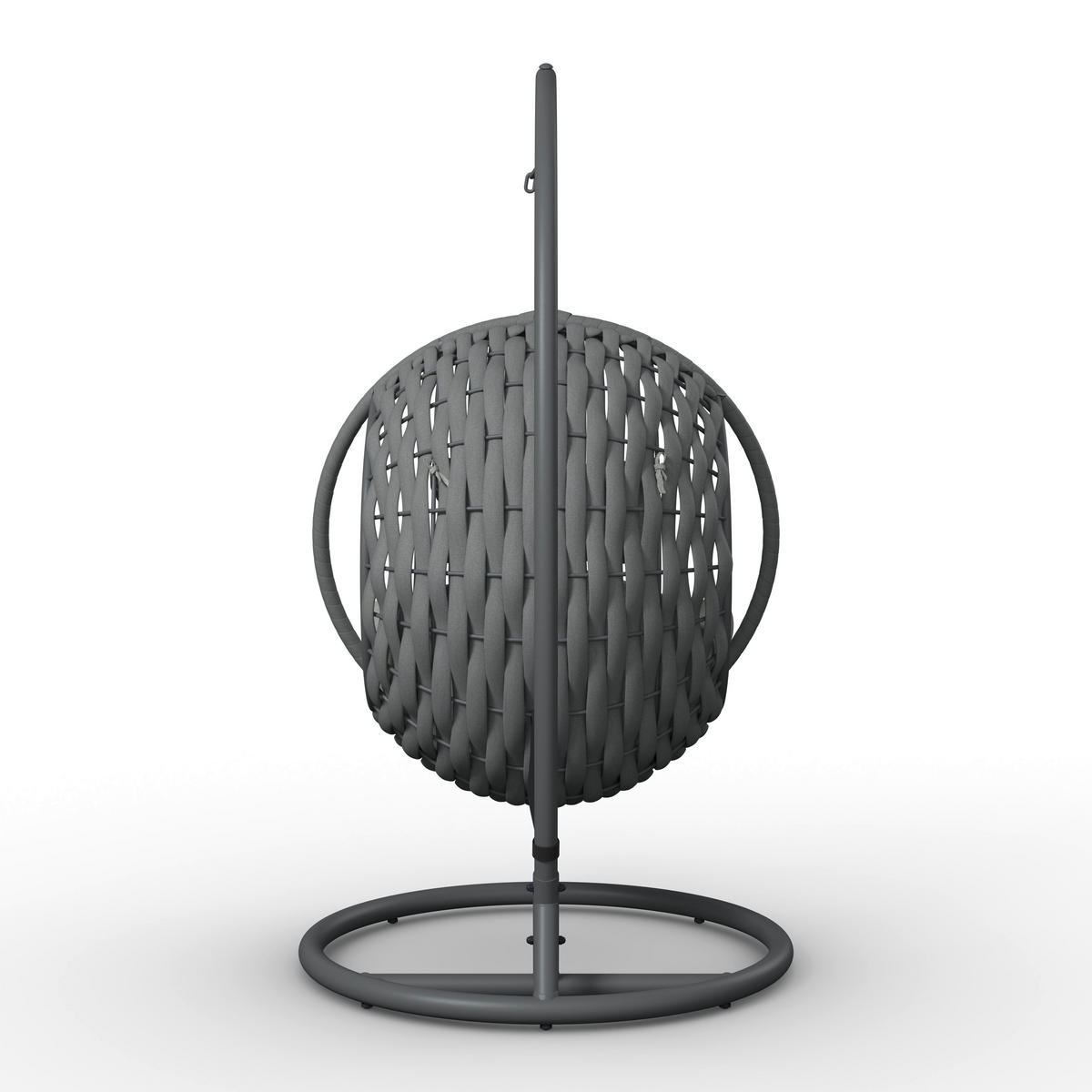 VISEĆA STOLICA - svetlosiva, Moderno, metal/tekstil (107cm) - Bessagi Garden