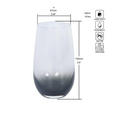 LONGDRINKGLAS 560 ml  - Grau, Trend, Glas (9/15cm) - Novel