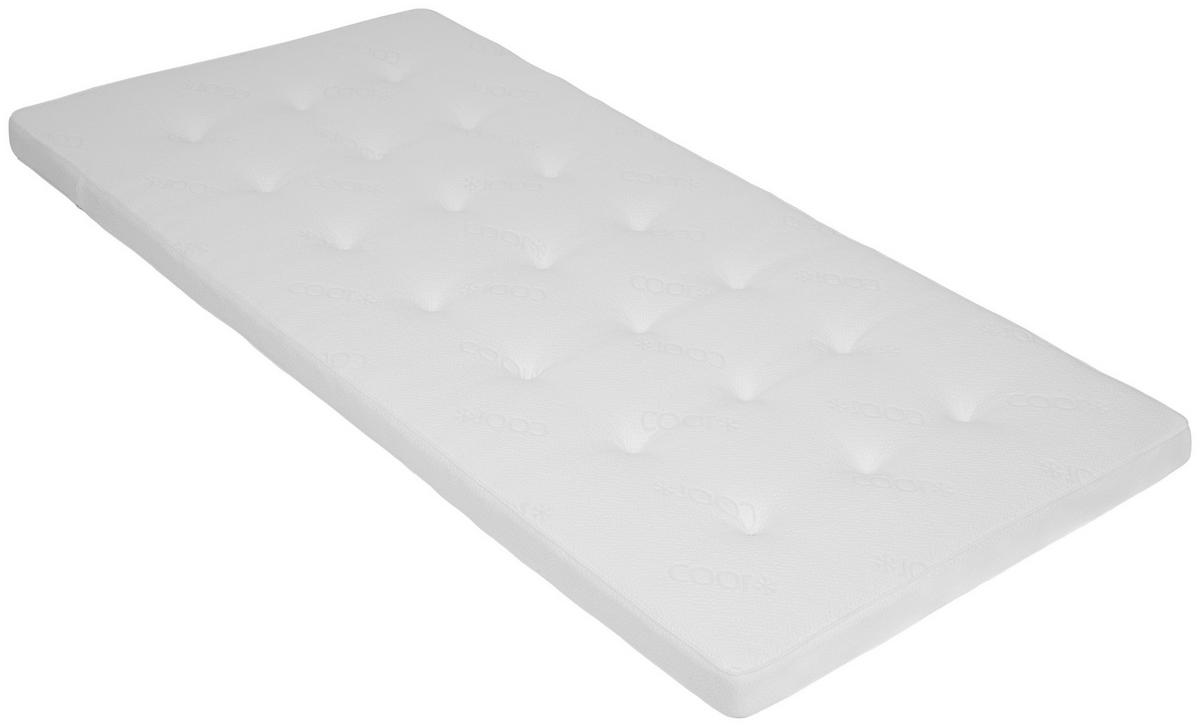 TOPPER 180/200 cm Höhe ca. 8 cm  - Weiß, Basics, Textil (180/200cm) - Boxxx