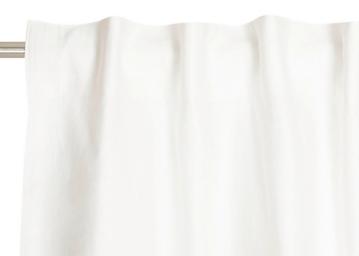 FERTIGVORHANG blickdicht  - Weiß, Basics, Textil (130/250cm) - Schöner Wohnen