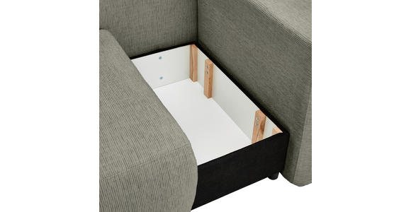 CHAISELONGUE Chenille Braun - Schwarz/Braun, KONVENTIONELL, Kunststoff/Textil (171/73/93cm) - Carryhome