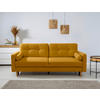 SCHLAFSOFA in Gelb  - Gelb/Buchefarben, Design, Holz/Textil (222/93/99cm) - MID.YOU