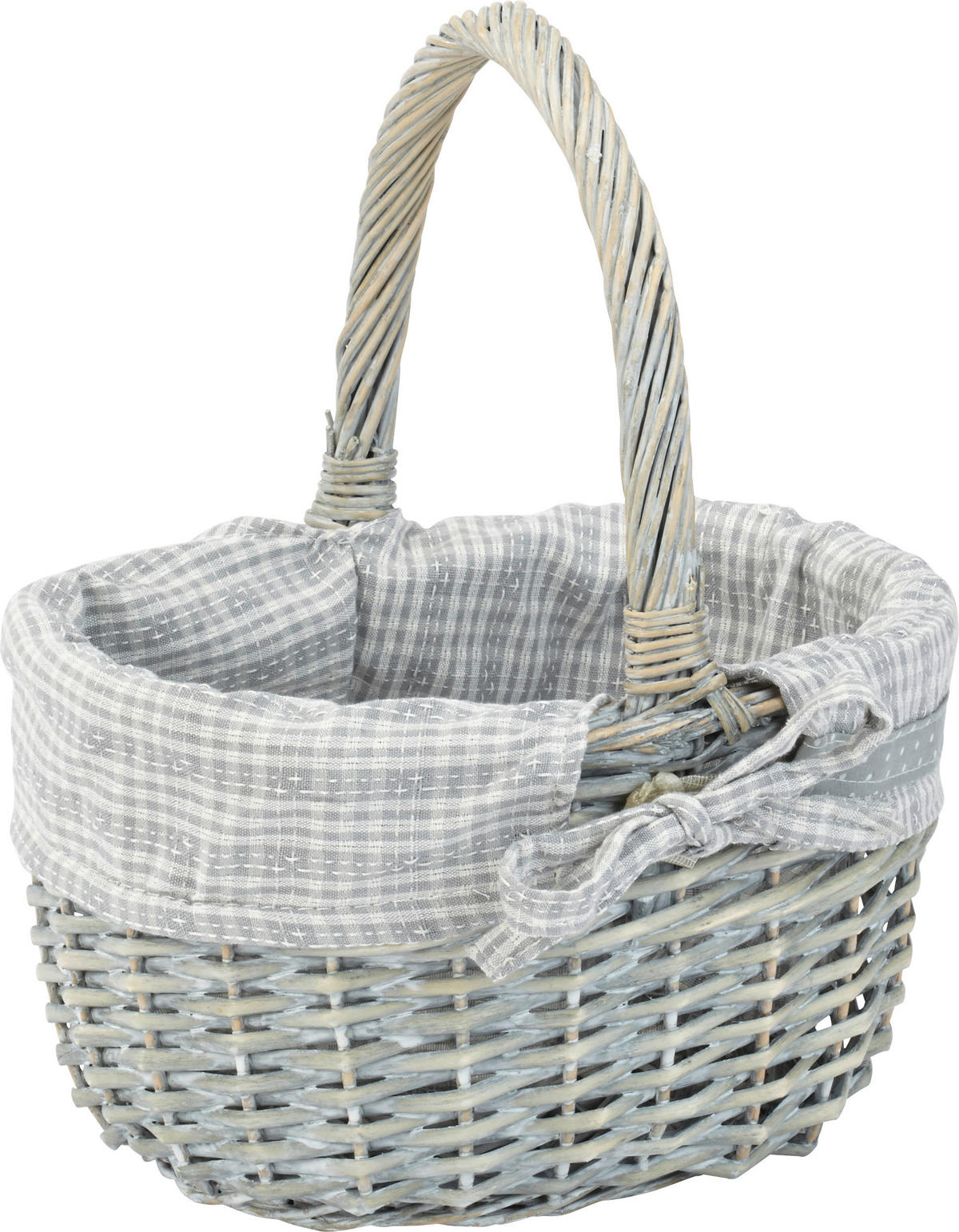 BEVÁSÁRLÓKOSÁR  - natúr/kék, Lifestyle, textil/fa (26/14/20cm) - Landscape