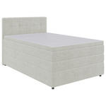 BOXSPRINGBETT 120/200 cm  in Creme  - Creme/Schwarz, KONVENTIONELL, Kunststoff/Textil (120/200cm) - Carryhome