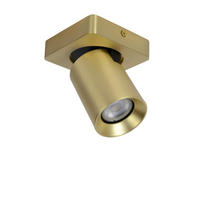 LED-STRAHLER - Messingfarben, Basics, Metall (10/10/11.5cm) - Lucide