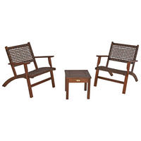 BALKONSET  - Dunkelbraun, Basics, Holz (40/40/35cm) - Gardenson