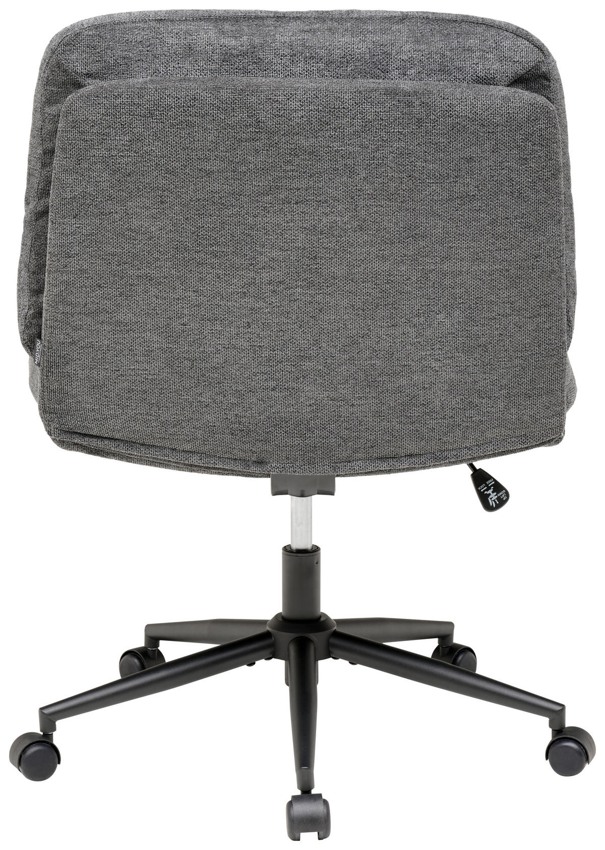 Scaun Rotativ, microfibră, gri - negru/gri, Modern, plastic/lemn (66/90/98/76cm) - MID.YOU