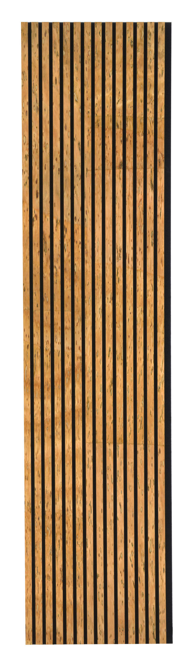 AKUSTIKPANEEL Kork foliert 57.25/1.9/240 cm  - Beige, KONVENTIONELL, Holz/Textil (57.25/1.9/240cm)