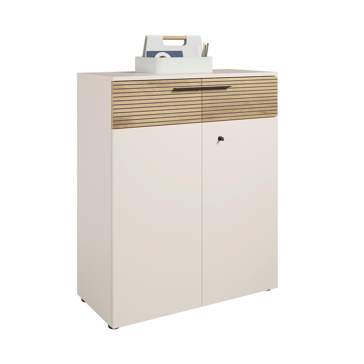 KOMMODE Florida, 89,8/110/43 cm,  - Kaschmir/Eichefarben, MODERN, Holzwerkstoff/Kunststoff (89,8/110/43cm) - Novel