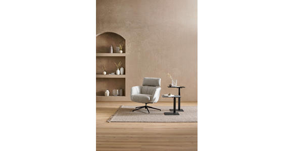 RELAXSESSEL in Metall, Textil Schwarz, Beige  - Beige/Schwarz, Design, Textil/Metall (73/86/83cm) - Dieter Knoll