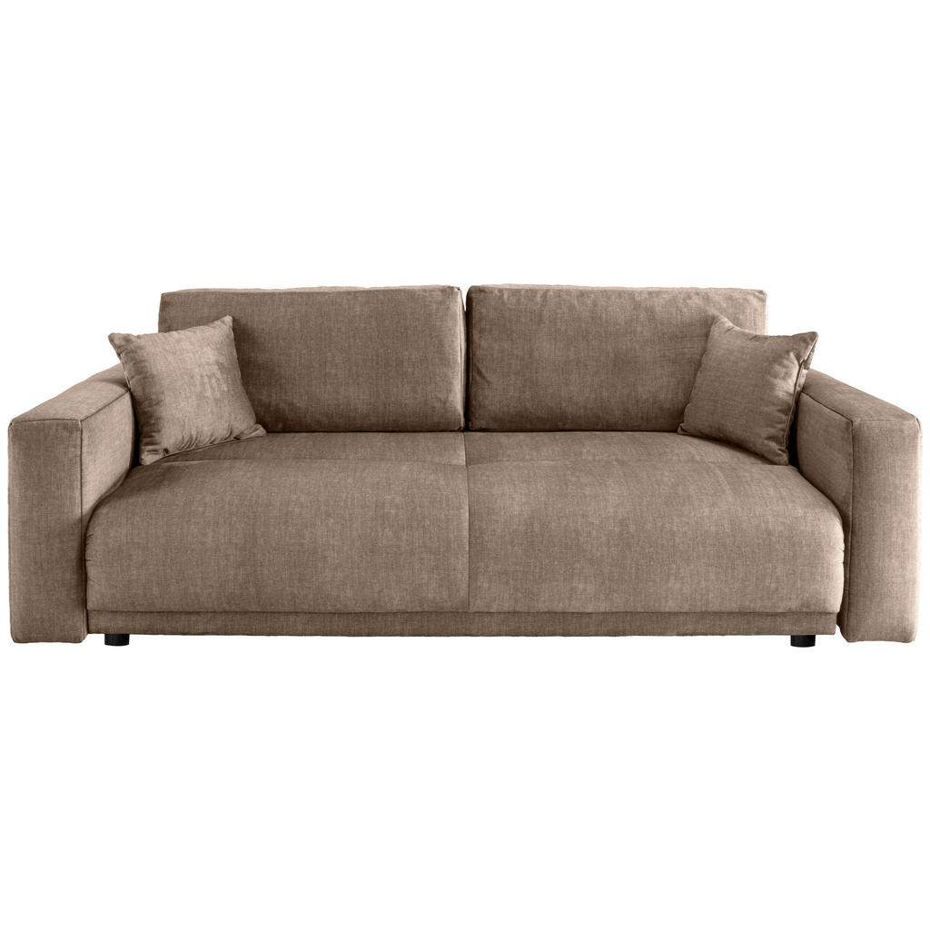 Thumbnail - Livetastic Schlafsofa, Hellbraun, Textil, Uni, 4-Sitzer, Füllung: Schaumstoff, 245x86x126 cm, Made in EU, Liegefunktion,...