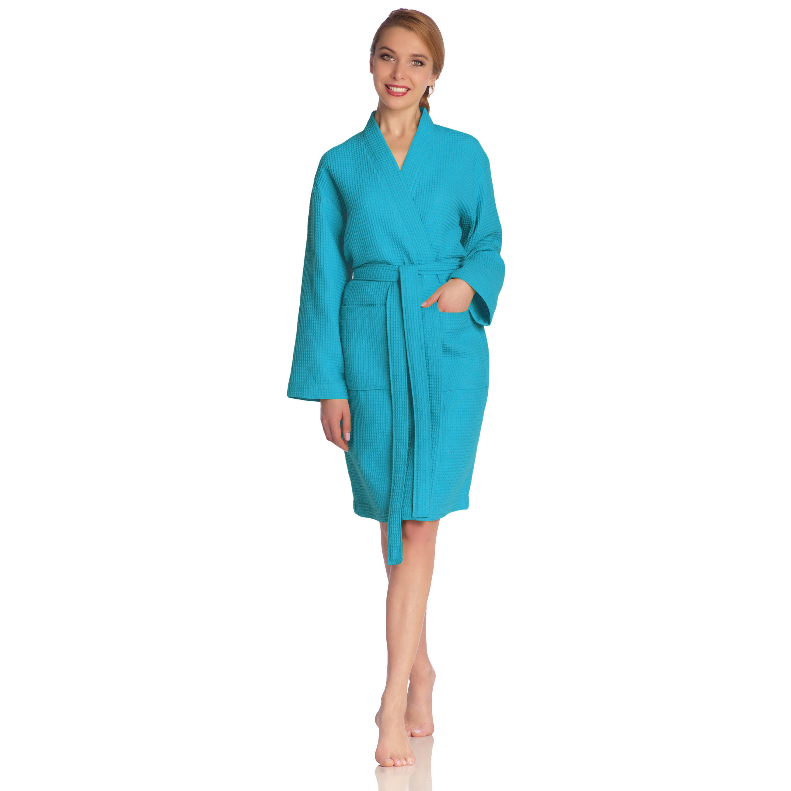 Vossen Bademantel Rom Blau