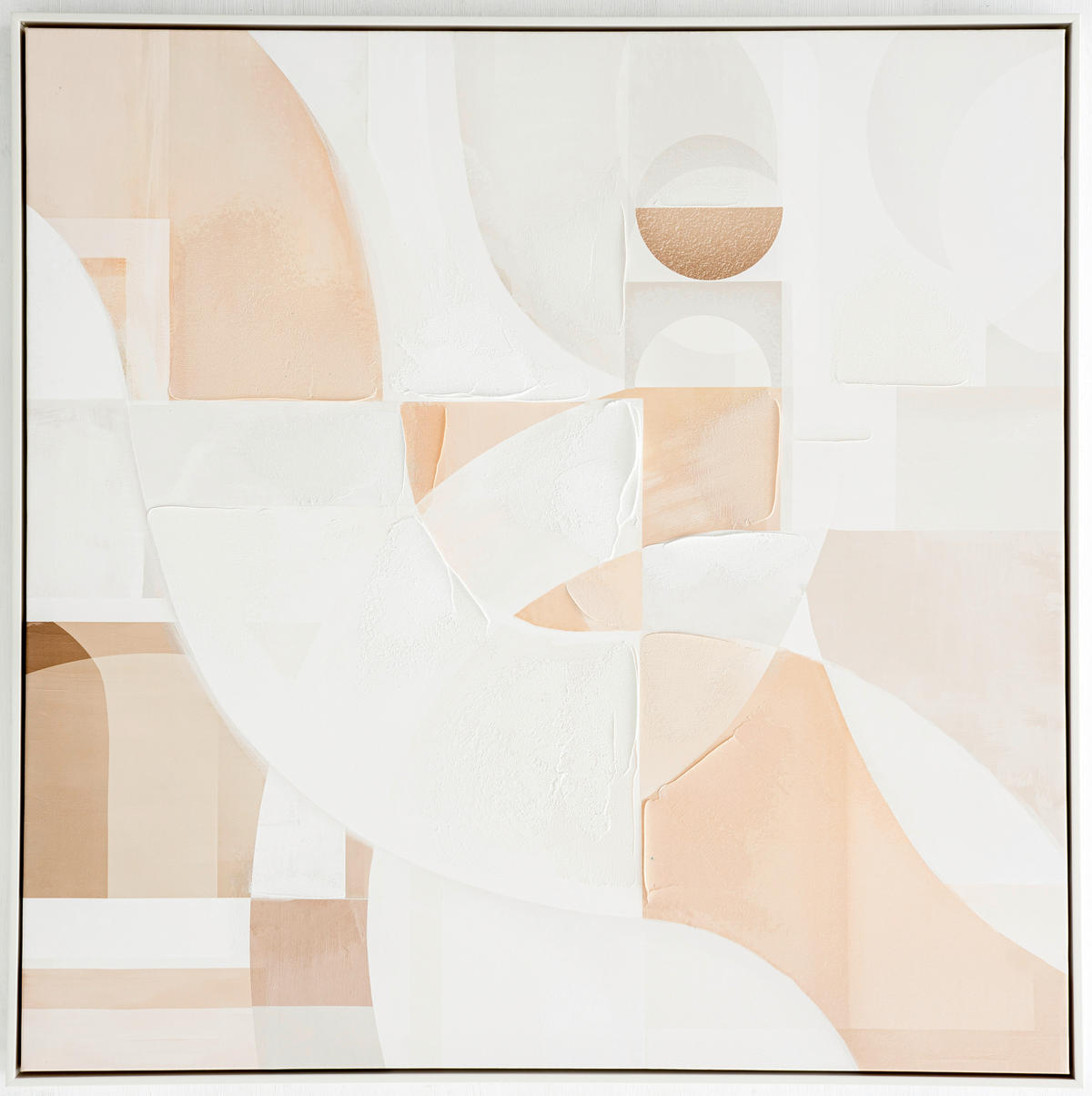 KUNSTDRUCK Abstraktes  - Multicolor/Weiß, Design, Holz/Kunststoff (85/85cm) - Monee