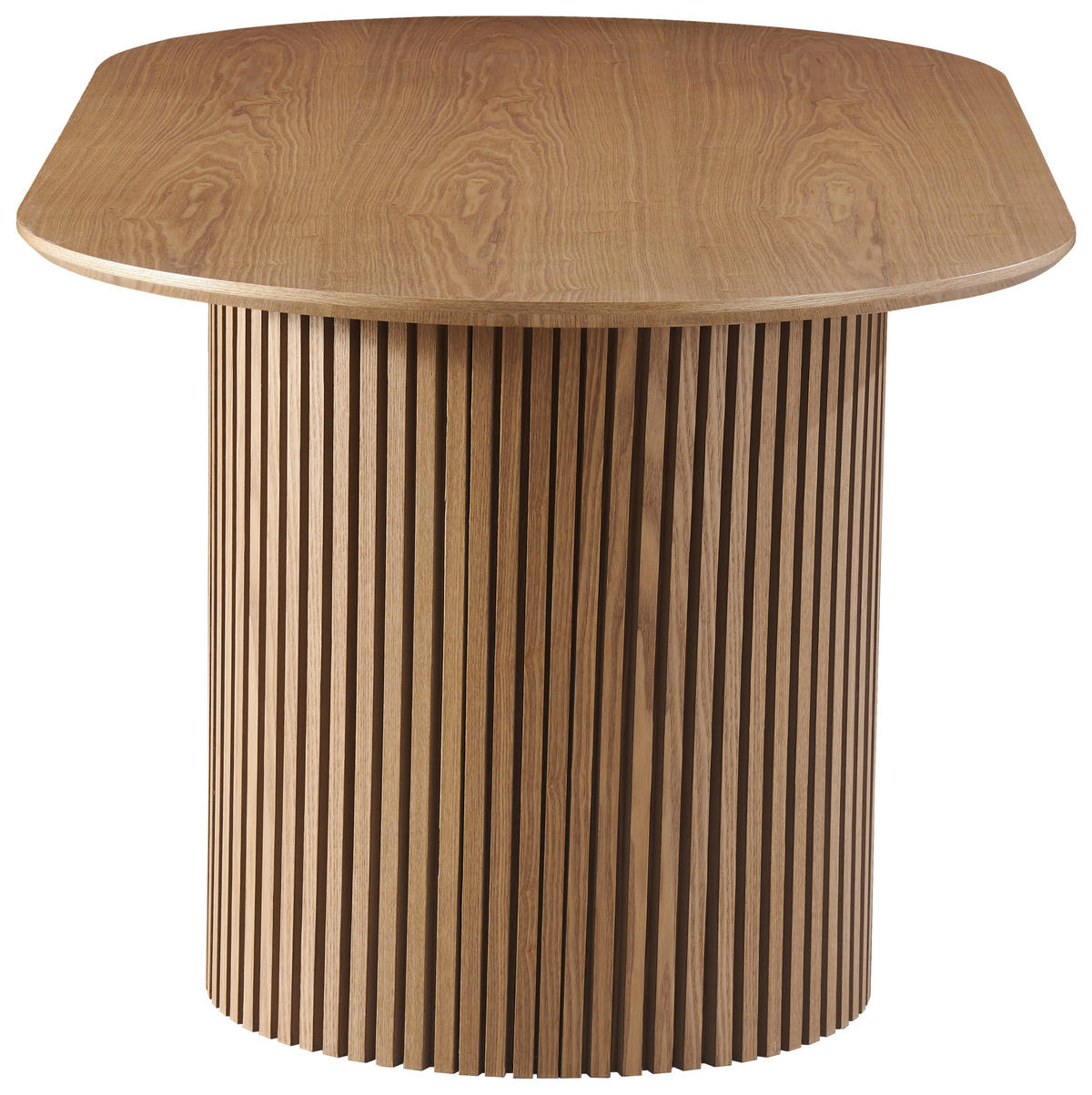 ESSTISCH Weide furniert oval Eichefarben  - Eichefarben, KONVENTIONELL, Holz/Holzwerkstoff (200/75/100cm) - MID.YOU