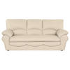 SCHLAFSOFA in Leder Beige  - Beige/Schwarz, Design, Leder/Kunststoff (205/92/85cm) - Livetastic