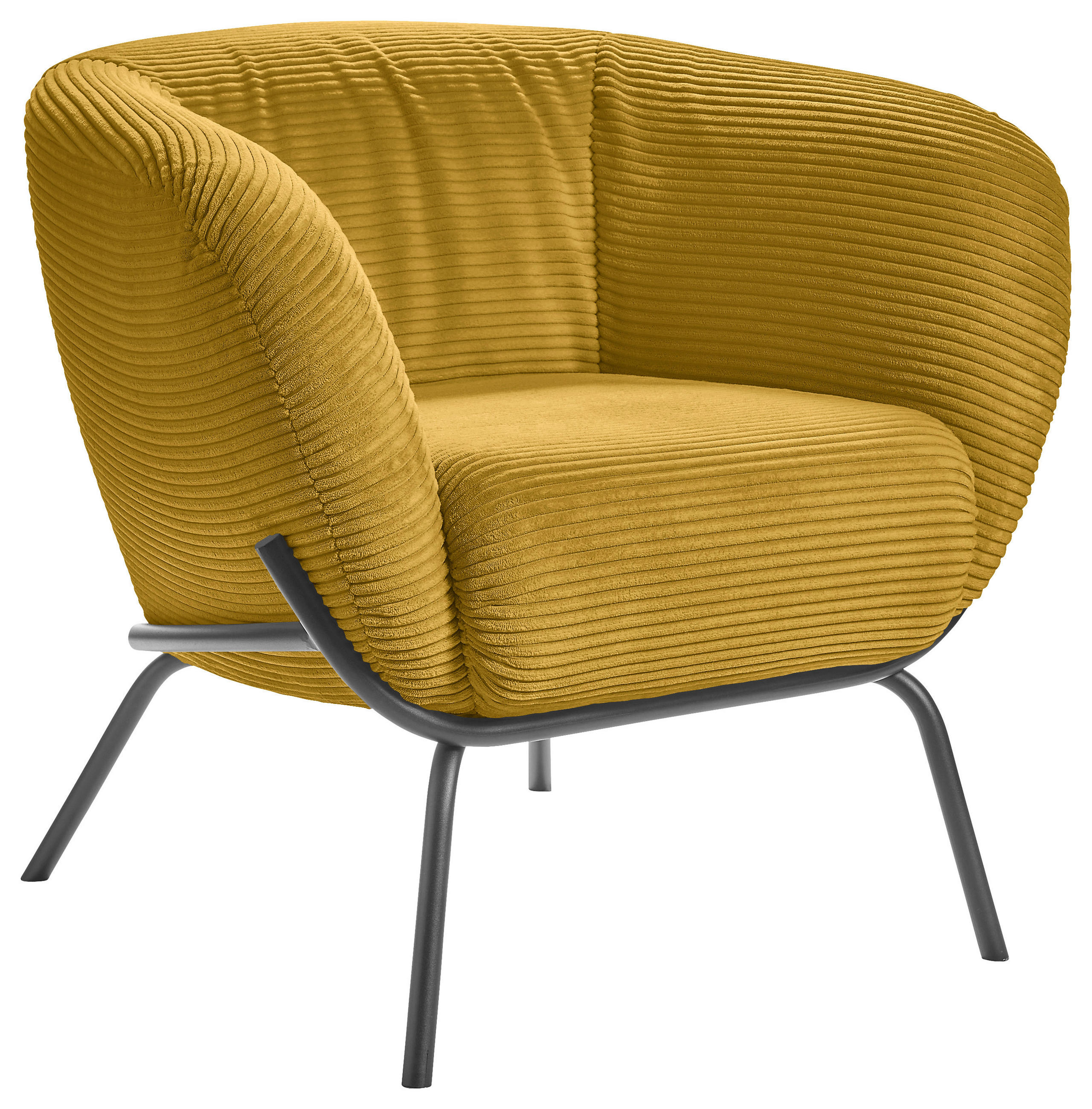 COCKTAILSESSEL - Goldfarben, Design, Textil (79/71/74cm) - Lomoco