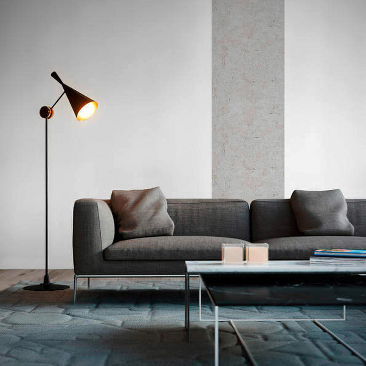 FOTOTAPETE  - Hellgrau, Design, Textil (52/250cm)