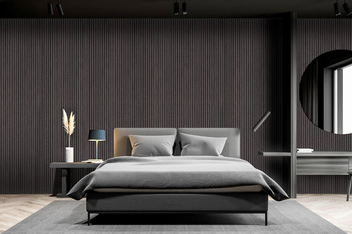 AKUSTIKPANEEL  - Schwarz, Basics, Kunststoff (20/240/1,8cm)