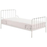 KINDER-/JUNIORBETT 90/200 cm  in Weiß  - Weiß, ROMANTIK / LANDHAUS, Holzwerkstoff/Metall (90/200cm) - MID.YOU