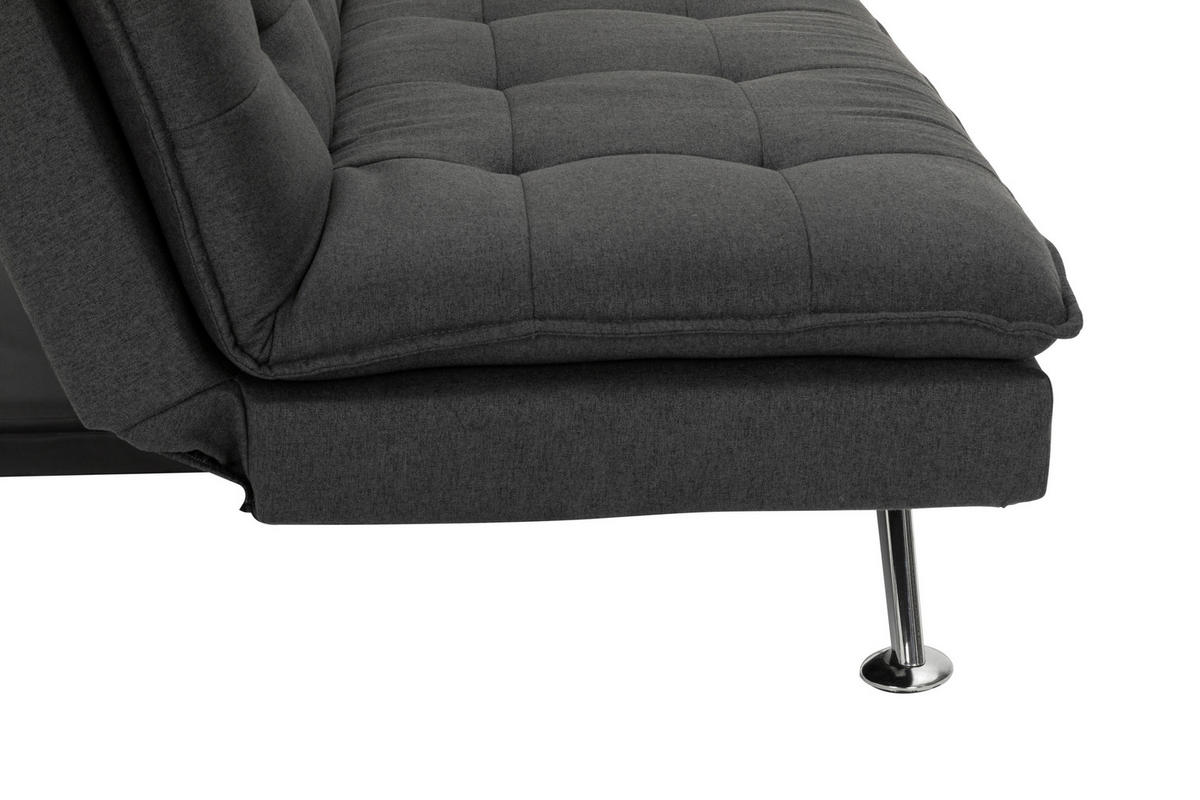 TROSJED NA RAZVLAČENJE tekstil  tamno siva    - srebrne boje/tamno siva, Basics, tekstil/metal (194/87/102cm) - MID.YOU