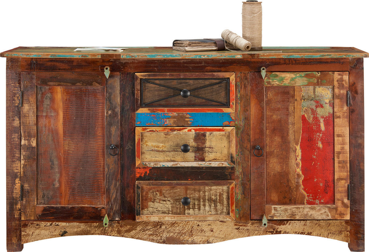 COMODĂ 150/85/40 cm  - maro/multicolor, Lifestyle, metal/lemn (150/85/40cm) - Landscape