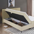 BOXBETT 160/200 cm  in Creme  - Creme/Schwarz, Design, Holz/Holzwerkstoff (160/200cm) - Xora